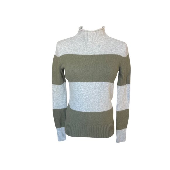 J. Crew Always Womens Roll Neck Sweater Size XXS Striped Wool Preppy Oarsman - Picture 2 of 6